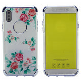 Flower Pattern Design Soft & Flexible TPU Thin Shockproof Case Cover For iPhone X(10), iPhone XS 5.8"