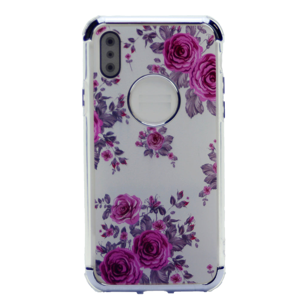 Flower Pattern Design Soft & Flexible TPU Thin Shockproof Case Cover For iPhone XS Max 6.5"
