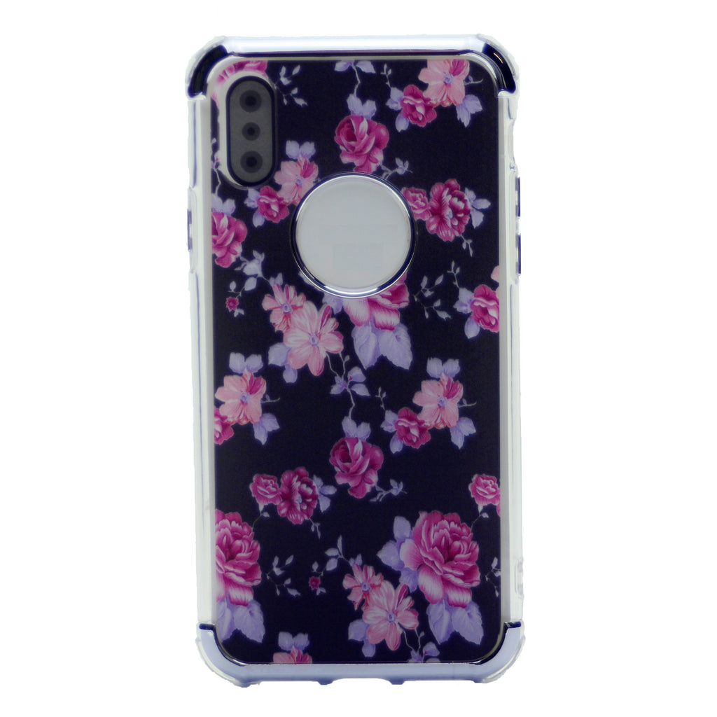 Flower Pattern Design Soft & Flexible TPU Thin Shockproof Case Cover For iPhone XS Max 6.5"