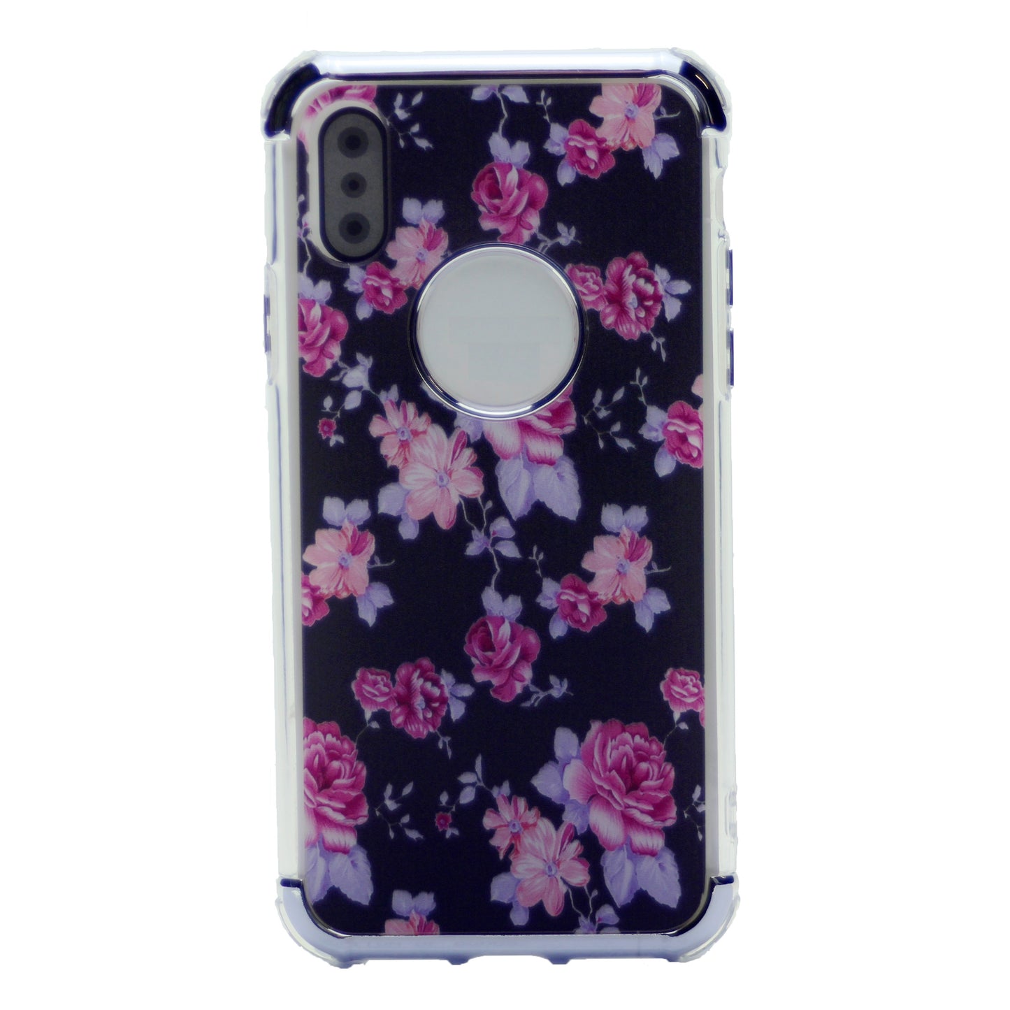 Flower Pattern Design Soft & Flexible TPU Thin Shockproof Case Cover For iPhone X(10), iPhone XS 5.8"