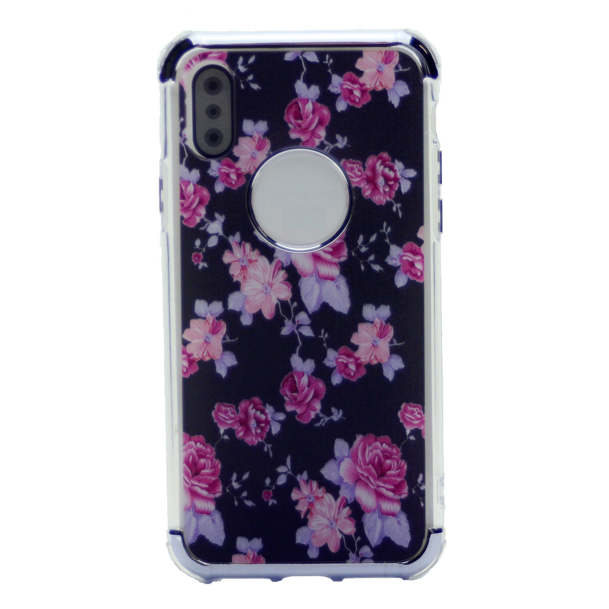 Flower Pattern Design Soft & Flexible TPU Thin Shockproof Case Cover For iPhone X(10), iPhone XS 5.8"