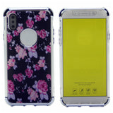 Flower Pattern Design Soft & Flexible TPU Thin Shockproof Case Cover For iPhone XS Max 6.5"