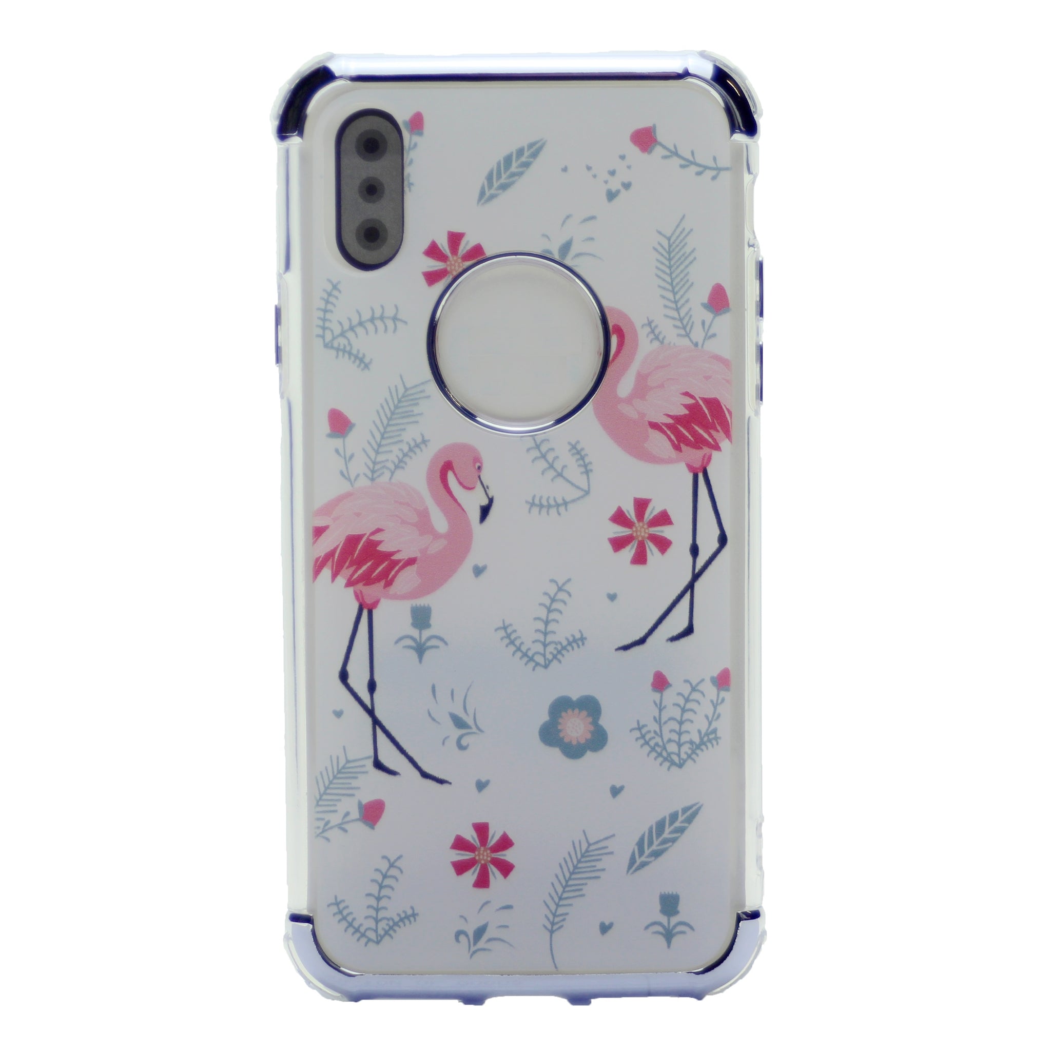 Flower Pattern Design Soft & Flexible TPU Thin Shockproof Case Cover For iPhone XS Max 6.5"