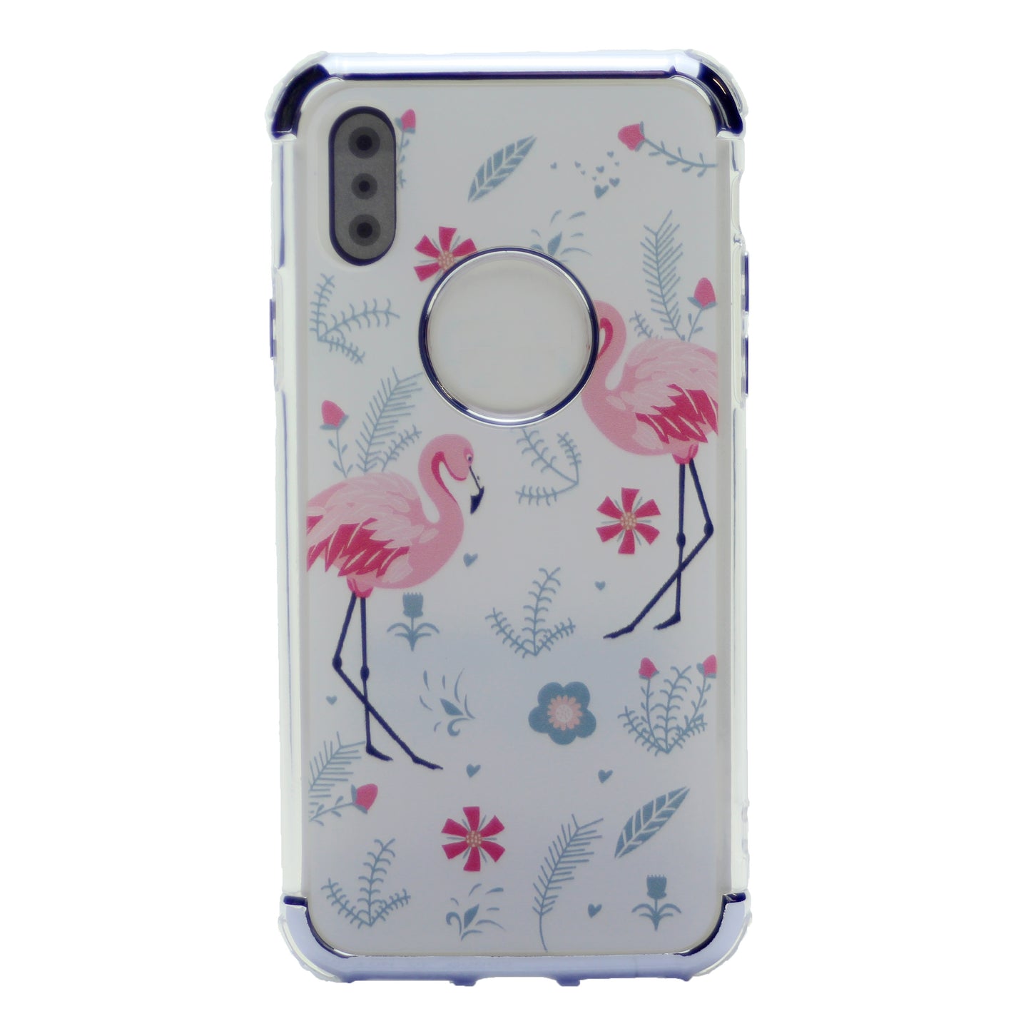 Flower Pattern Design Soft & Flexible TPU Thin Shockproof Case Cover For iPhone X(10), iPhone XS 5.8"