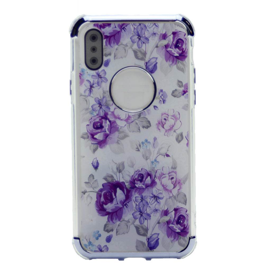 Flower Pattern Design Soft & Flexible TPU Thin Shockproof Case Cover For iPhone XS Max 6.5"