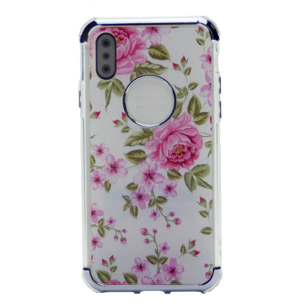 Flower Pattern Design Soft & Flexible TPU Thin Shockproof Case Cover For iPhone XS Max 6.5"