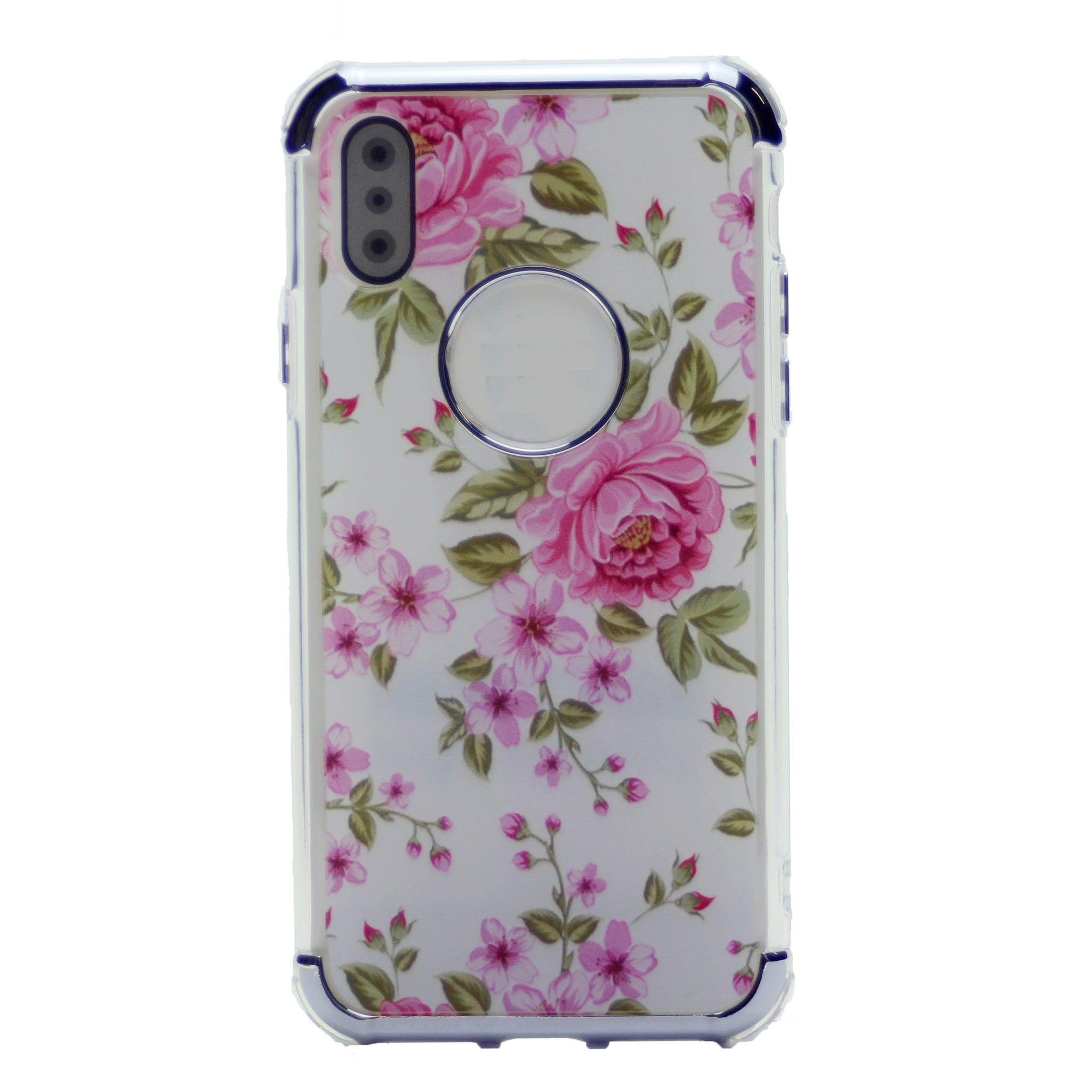 Flower Pattern Design Soft & Flexible TPU Thin Shockproof Case Cover For iPhone X(10), iPhone XS 5.8"