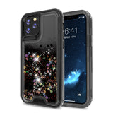 Liquid Bling Bling Sparkle Glitter 3 Layers Transparent Defender Armor Case For iPhone 11 Pro 5.8"