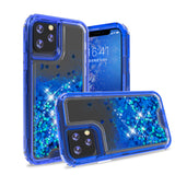 Liquid Bling Bling Sparkle Glitter 3 Layers Transparent Defender Armor Case For iPhone 11 6.1"