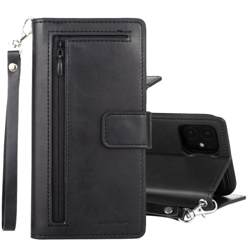 GOOSPERY Detachable Diary Horizontal Flip Leather Case with Holder & Card Slots & Zipper & Wallet For iPhone 11 Pro Max 6.5"