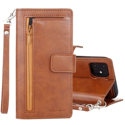 GOOSPERY Detachable Diary Horizontal Flip Leather Case with Holder & Card Slots & Zipper & Wallet For iPhone 11 Pro 5.8"