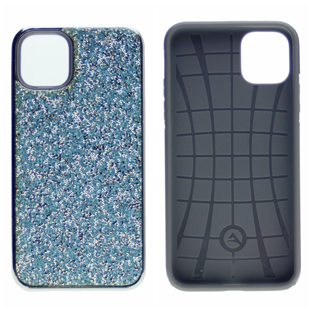 Glitter Bling Case, Diamond Shiny Sequin Rubber Hard Shell TPU Heavy Duty Protective Cover For iPhone 11 Pro 5.8"