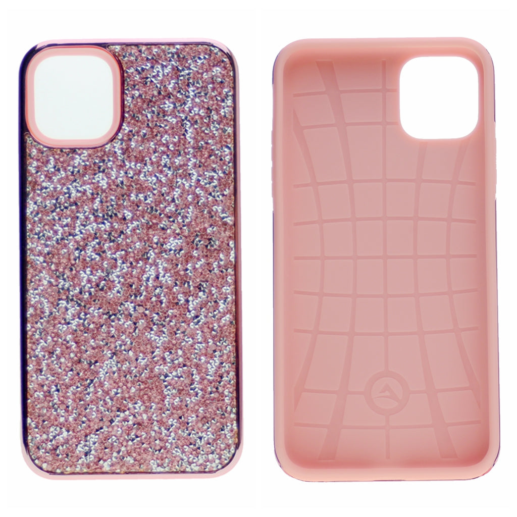Glitter Bling Case, Diamond Shiny Sequin Rubber Hard Shell TPU Heavy Duty Protective Cover For iPhone 11 Pro 5.8"