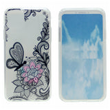 Hard PC Back w/ TPU Bumper+Flower Design Cover Phone Case for iPhone 11 Pro 5.8"