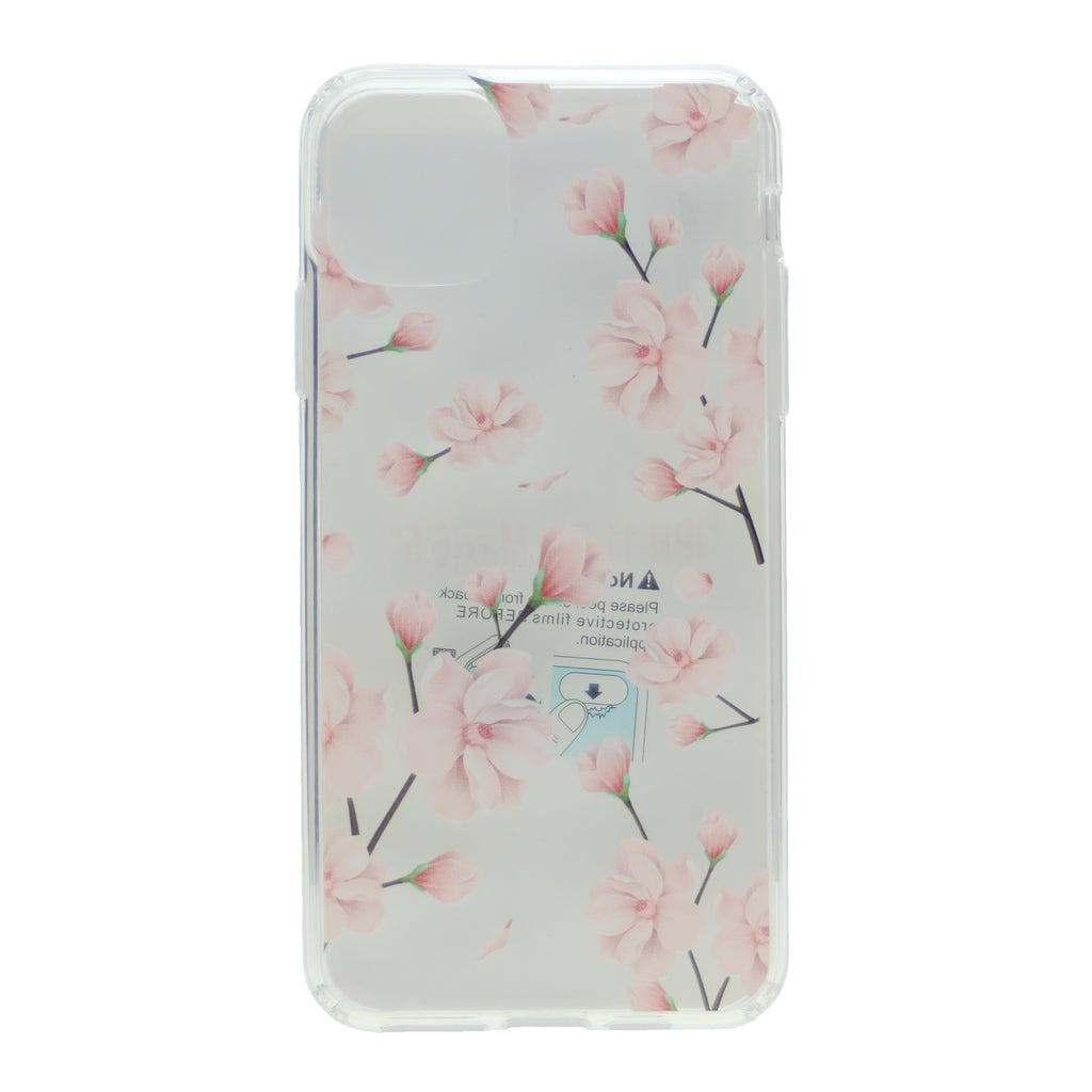 Hard PC Back w/ TPU Bumper+Flower Design Cover Phone Case for iPhone 11 Pro 5.8"