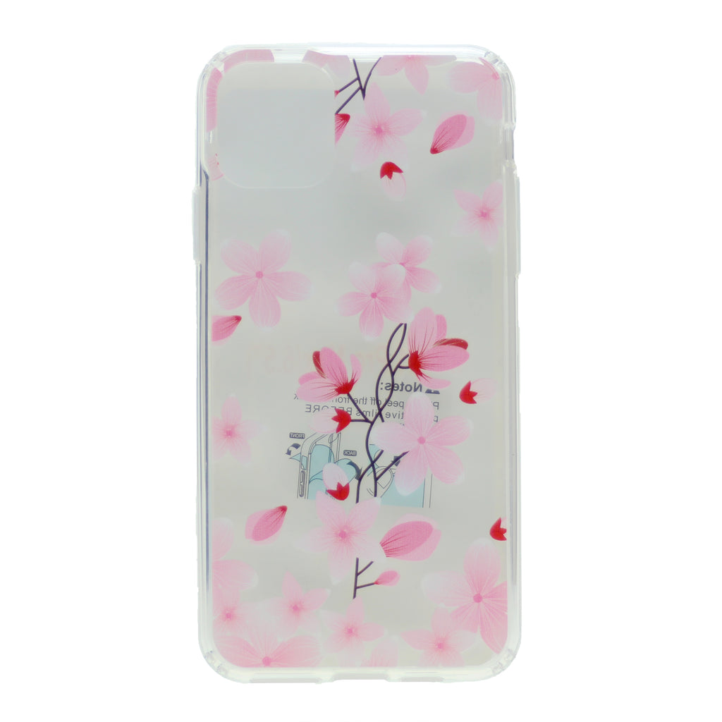 Hard PC Back w/ TPU Bumper+Flower Design Cover Phone Case for iPhone 11 Pro 5.8"