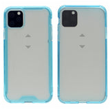 Soft Color Bumper TPU Combine w/Transparent PC Back Cover Case For iPhone 11 Pro 5.8"