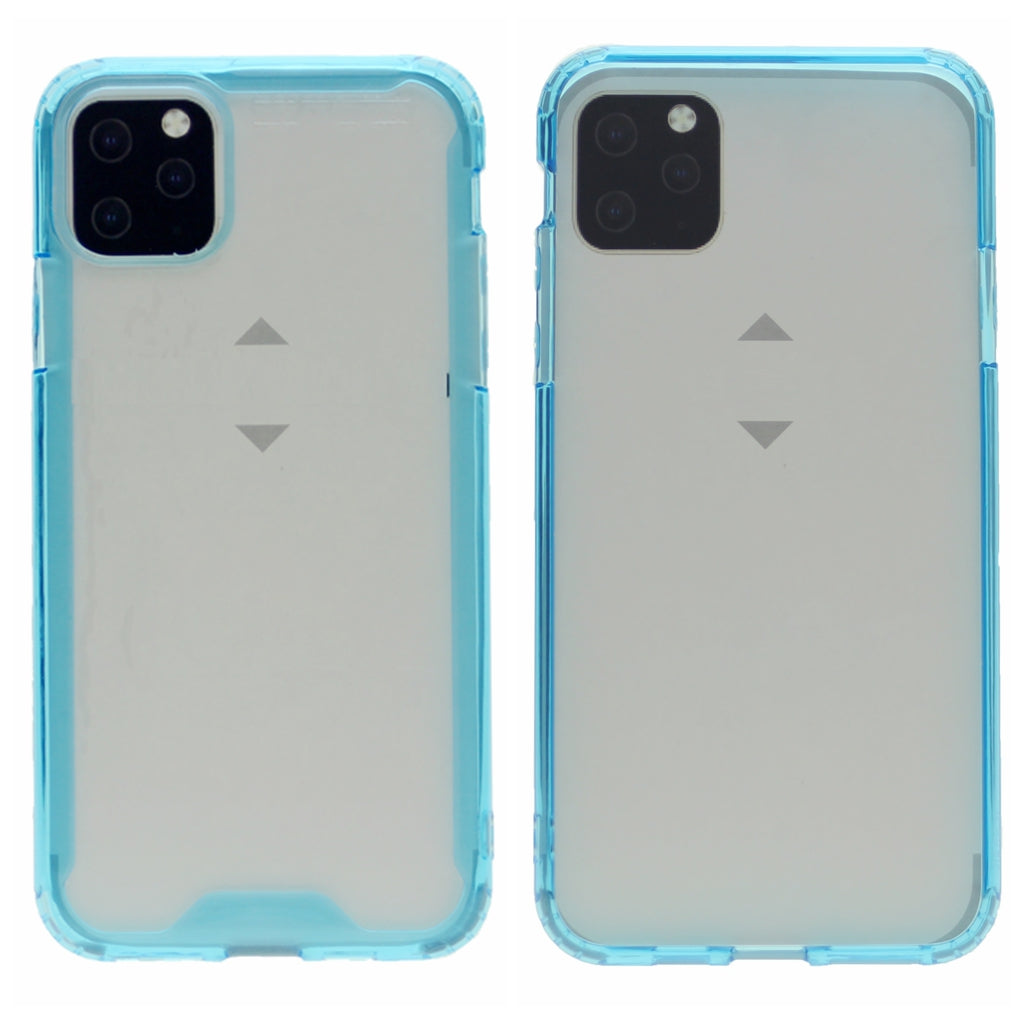 Soft Color Bumper TPU Combine w/Transparent PC Back Cover Case For iPhone 11 Pro 5.8"