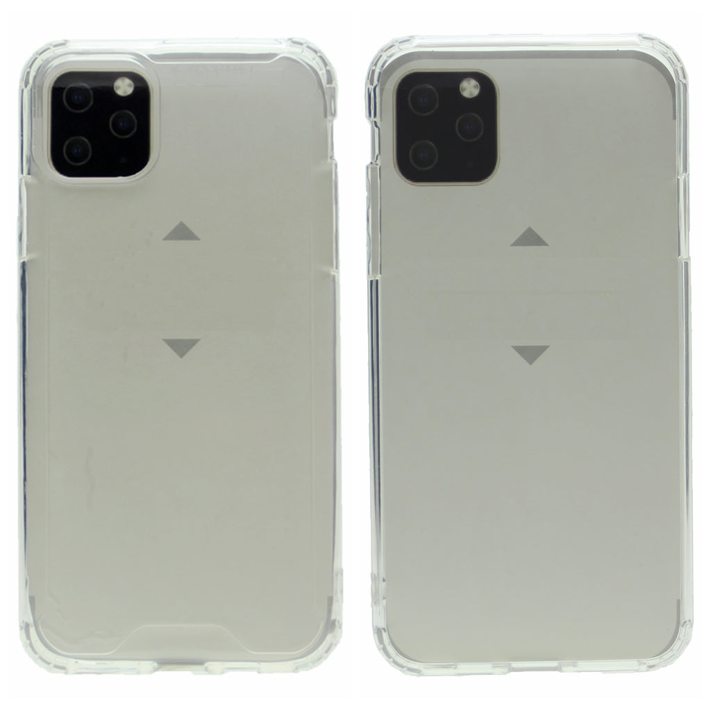 Soft Color Bumper TPU Combine w/Transparent PC Back Cover Case For iPhone 11 Pro 5.8"