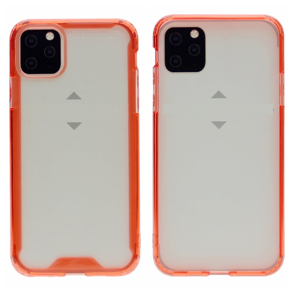 Soft Color Bumper TPU Combine w/Transparent PC Back Cover Case For iPhone 11 Pro 5.8"