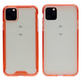Soft Color Bumper TPU Combine w/Transparent PC Back Cover Case For iPhone 11 Pro 5.8"