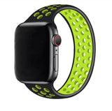 Sports Silicone Band Replacement Band Strap for Apple Watch iWatch Series 1 2 3 4 5, 42mm/44mm