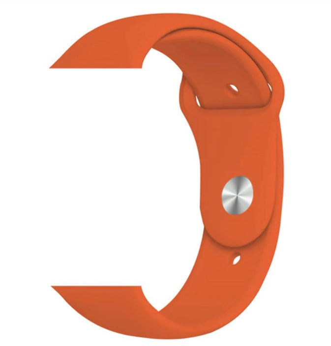 Silicone Sport Loop Replacement Band for Apple Watch 42mm 44mm Series 1,2,3,4,5,6