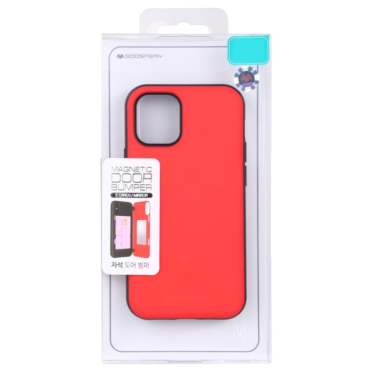 Goospery Magnetic Door Bumper Protective Dual Layer Wallet with Card Holder Case For iPhone 11 (6.1")