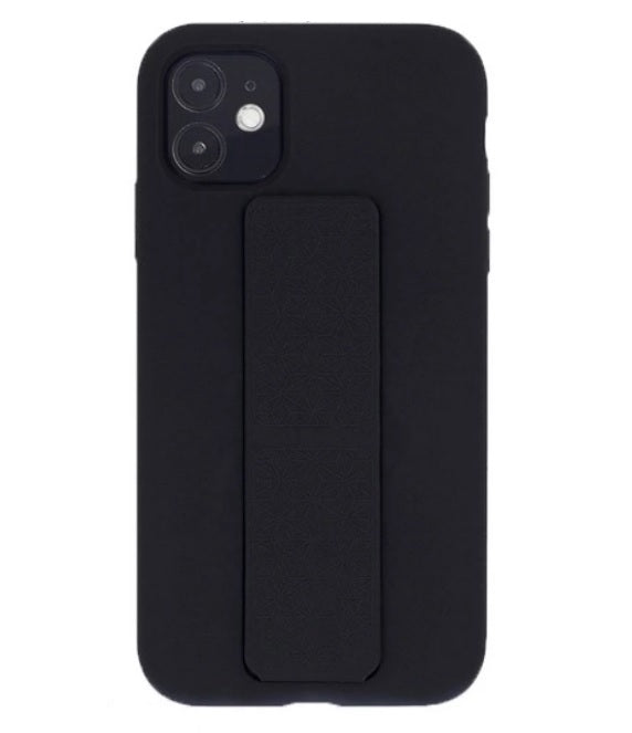 Silicone Case with Vertical & Horizontal Magnetic Stand Hand Strap Case For Iphone 12 Pro Max (6.7")