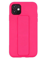 Silicone Case with Vertical & Horizontal Magnetic Stand Hand Strap Case For Iphone 12 Pro Max (6.7")