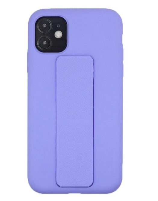Silicone Case with Vertical & Horizontal Magnetic Stand Hand Strap Case For Iphone 12 Mini (5.4")