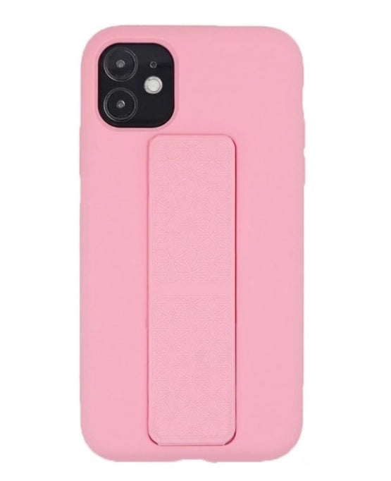 Silicone Case with Vertical & Horizontal Magnetic Stand Hand Strap Case For Iphone 12, iPhone 12 Pro(6.1")