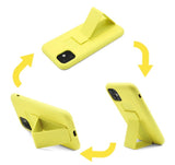 Silicone Case with Vertical & Horizontal Magnetic Stand Hand Strap Case For Iphone 12 Pro Max (6.7")
