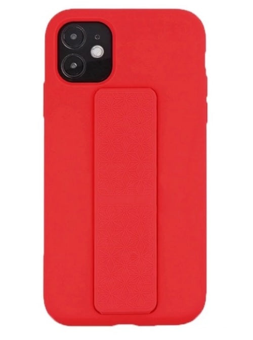 Silicone Case with Vertical & Horizontal Magnetic Stand Hand Strap Case For Iphone 12 Pro Max (6.7")
