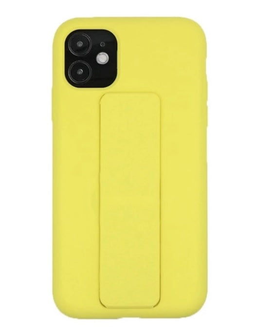Silicone Case with Vertical & Horizontal Magnetic Stand Hand Strap Case For Iphone 12, iPhone 12 Pro(6.1")