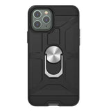 Anti-Drop Hybrid Magnetic Hard Armor Case with Ring Holder for iPhone 12, 12 Pro 6.1"