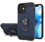 Anti-Drop Hybrid Magnetic Hard Armor Case with Ring Holder for iPhone 12 Mini 5.4"