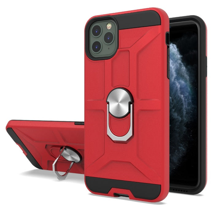Anti-Drop Hybrid Magnetic Hard Armor Case with Ring Holder for iPhone 12 Mini 5.4"