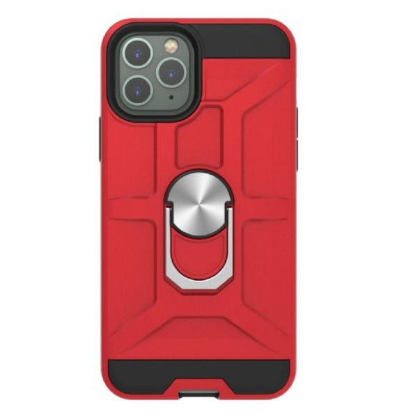 Anti-Drop Hybrid Magnetic Hard Armor Case with Ring Holder for iPhone 12, 12 Pro 6.1"