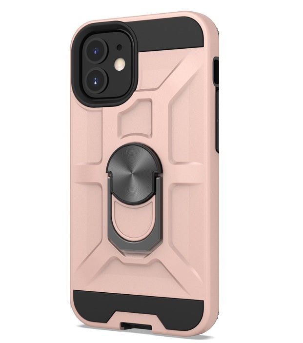 Anti-Drop Hybrid Magnetic Hard Armor Case with Ring Holder for iPhone 12 Pro Max 6.5"