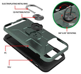 Anti-Drop Hybrid Magnetic Hard Armor Case with Ring Holder for iPhone 12 Mini 5.4"