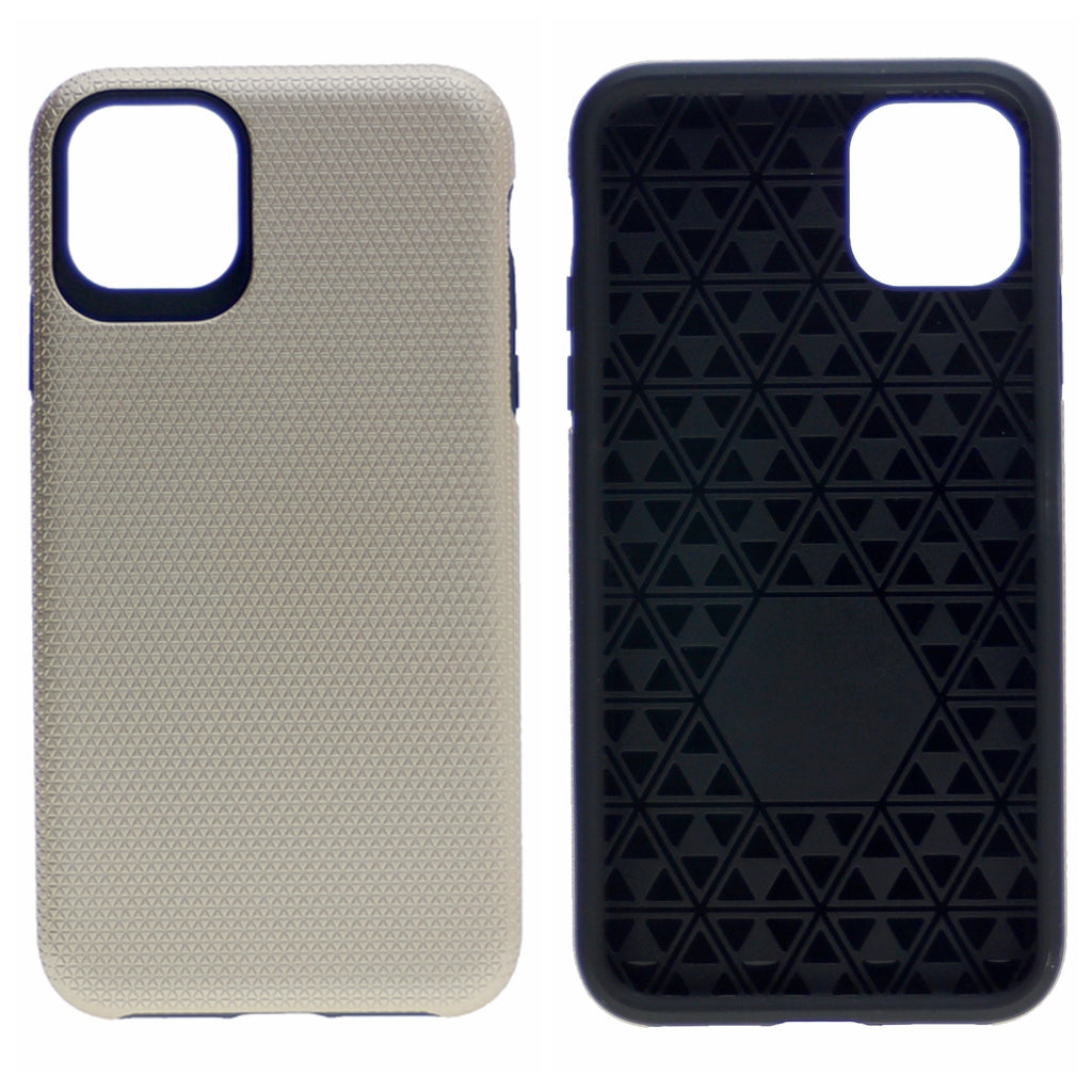 Triangle Dot PC+TPU Dual Layer Rugged Shockproof Hybrid Armor Case For iPhone 11 Pro Max 6.5"
