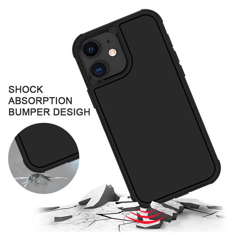 Shockproof Heavy Duty High Impact Resistant Rugged Hybrid Three Layer Armor Full Body Protection Case for iPhone 12 Mini 5.4"