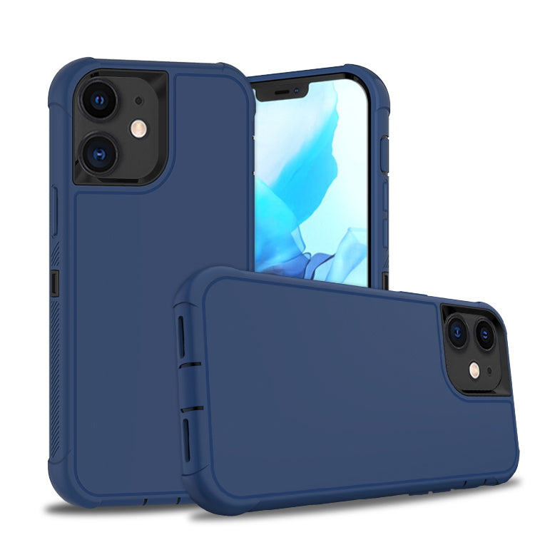 Shockproof Heavy Duty High Impact Resistant Rugged Hybrid Three Layer Armor Full Body Protection Case for iPhone 12, 12 Pro 6.1"