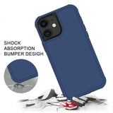 Shockproof Heavy Duty High Impact Resistant Rugged Hybrid Three Layer Armor Full Body Protection Case for iPhone 12 Mini 5.4"