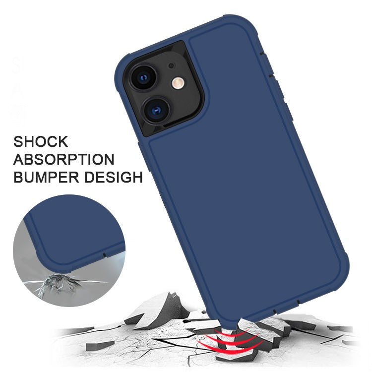Shockproof Heavy Duty High Impact Resistant Rugged Hybrid Three Layer Armor Full Body Protection Case for iPhone 12 Mini 5.4"