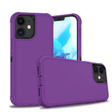 Shockproof Heavy Duty High Impact Resistant Rugged Hybrid Three Layer Armor Full Body Protection Case for iPhone 12, 12 Pro 6.1"