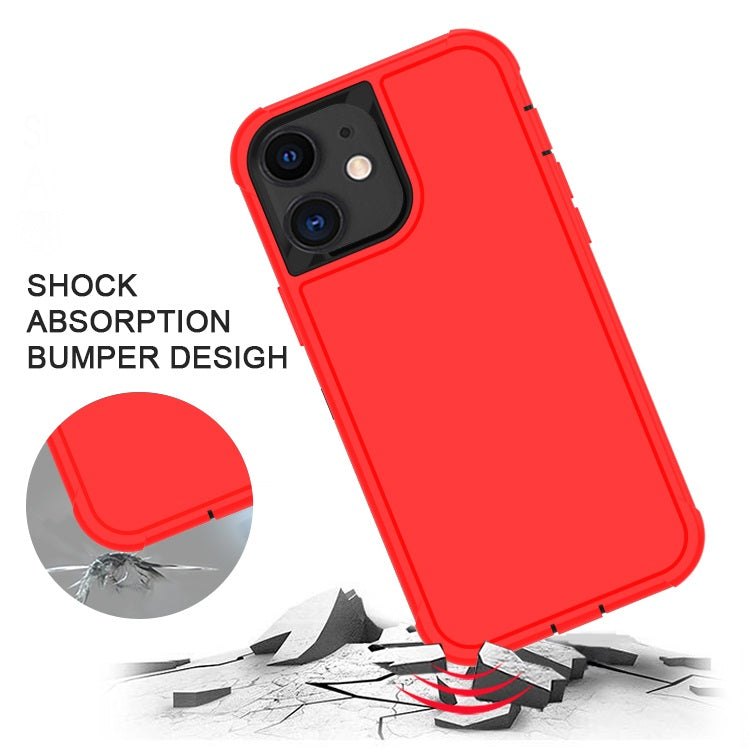 Shockproof Heavy Duty High Impact Resistant Rugged Hybrid Three Layer Armor Full Body Protection Case for iPhone 12 Mini 5.4"