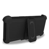Shockproof Heavy Duty High Impact Resistant Rugged Hybrid Three Layer Armor Full Body Protection Case + Holster for iPhone 11, iPhone 12 Series