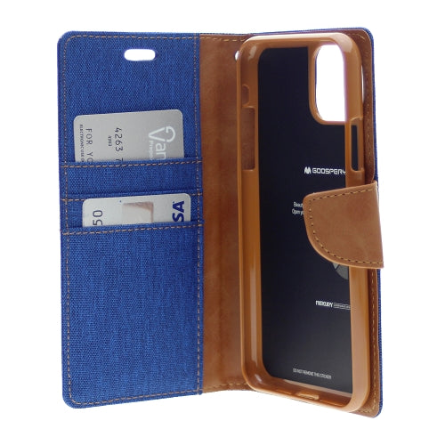 Goospery CANVAS Card Holder Fabric Folio Wallet Flip Stand Case For iPhone 11 Pro (5.8 inches)